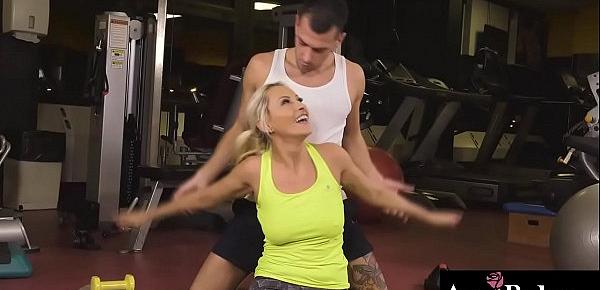  John Price is a personal trainer who is   happy to fuck his mature client Szandi